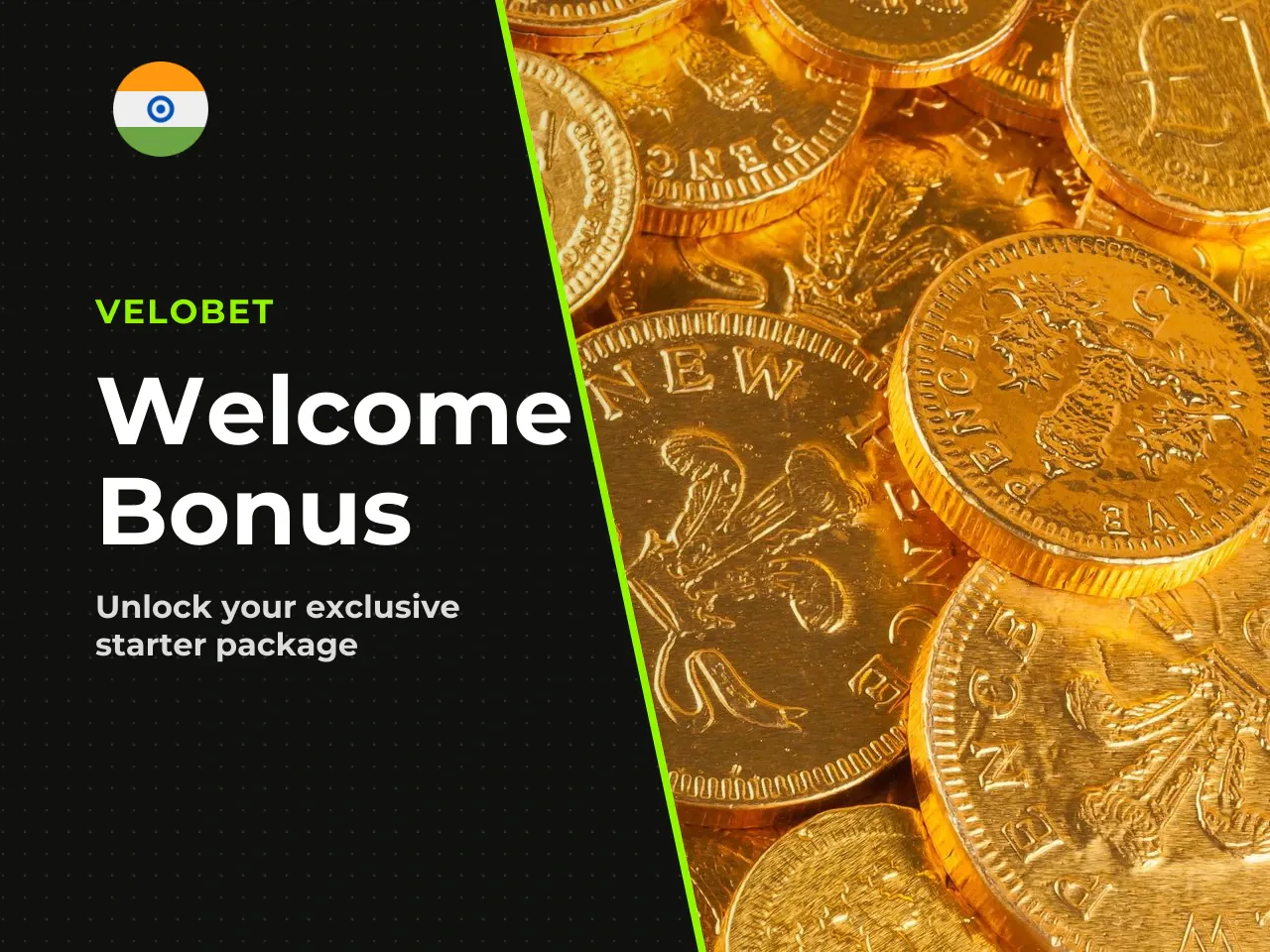 Welcome bonus and free spins in